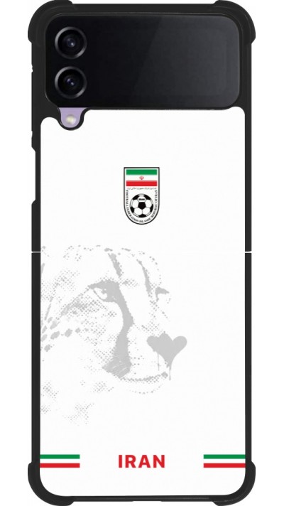 Samsung Galaxy Z Flip4 Case Hülle - Silikon schwarz Iran 2026 personalisierbares Fussballtrikot