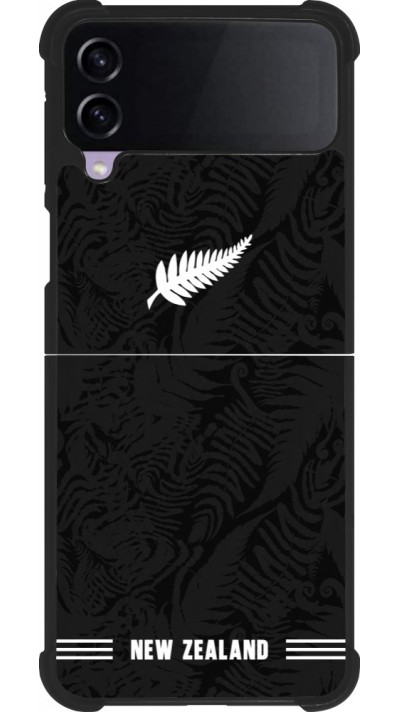 Samsung Galaxy Z Flip4 Case Hülle - Silikon schwarz Neuseeland 2026 personalisierbares Fussballtrikot
