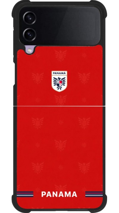Samsung Galaxy Z Flip4 Case Hülle - Silikon schwarz Panama 2026 personalisierbares Fussballtrikot