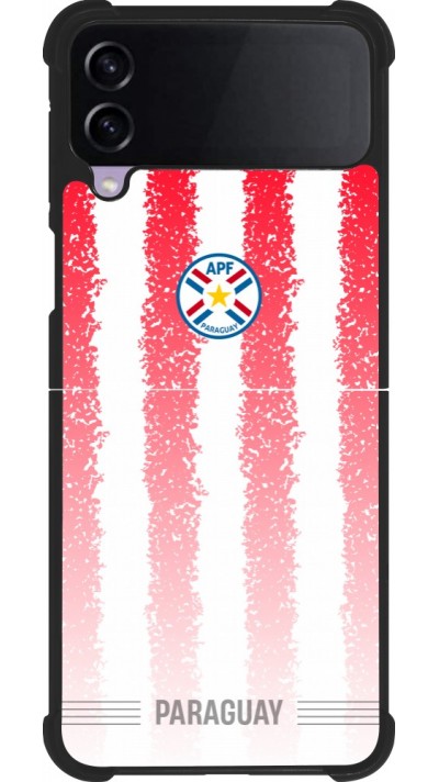 Samsung Galaxy Z Flip4 Case Hülle - Silikon schwarz Paraguay 2026 personalisierbares Fussballtrikot