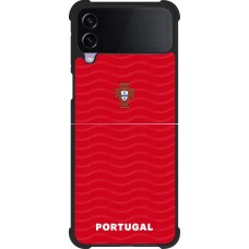 Samsung Galaxy Z Flip4 Case Hülle - Silikon schwarz Portugal 2026 personalisierbares Fussballtrikot