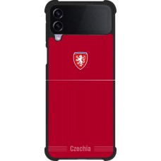 Samsung Galaxy Z Flip4 Case Hülle - Silikon schwarz Tschechische Republik 2026 personalisierbares Fussballtrikot