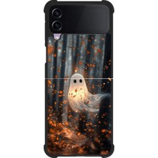 Samsung Galaxy Z Flip4 Case Hülle - Silikon schwarz Halloween 2025 Ghost in the forest