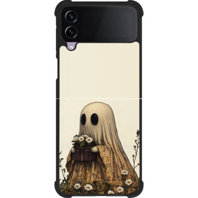 Samsung Galaxy Z Flip4 Case Hülle - Silikon schwarz Halloween 2025 Ghost gardener