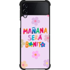Samsung Galaxy Z Flip4 Case Hülle - Silikon schwarz Karol G Manana sera bonito