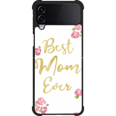 Samsung Galaxy Z Flip4 Case Hülle - Silikon schwarz Mom 2024 best Mom ever