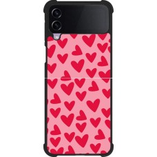 Samsung Galaxy Z Flip4 Case Hülle - Silikon schwarz Mom 2024 kleine Herzen