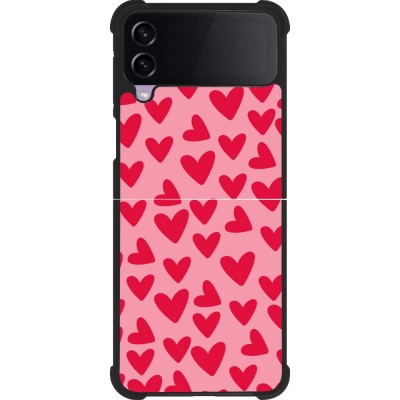 Samsung Galaxy Z Flip4 Case Hülle - Silikon schwarz Mom 2024 kleine Herzen