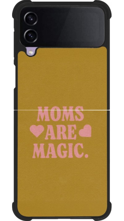 Samsung Galaxy Z Flip4 Case Hülle - Silikon schwarz Mom 2026 Are Magic