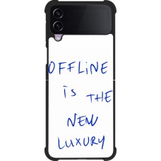 Coque Samsung Galaxy Z Flip4 - Silicone rigide noir Offline is the new luxury