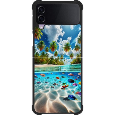 Samsung Galaxy Z Flip4 Case Hülle - Silikon schwarz Strandparadies
