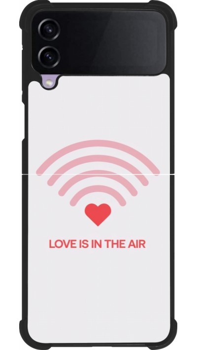 Samsung Galaxy Z Flip4 Case Hülle - Silikon schwarz Saint Valentines Day 26 Love is in the air