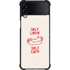 Samsung Galaxy Z Flip4 Case Hülle - Silikon schwarz Saint Valentines Day 26 Self love self care