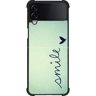 Samsung Galaxy Z Flip4 Case Hülle - Silikon schwarz Smile