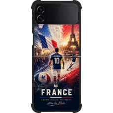 Samsung Galaxy Z Flip4 Case Hülle - Silikon schwarz Fussball Frankreich splash 2026