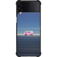 Samsung Galaxy Z Flip4 Case Hülle - Silikon schwarz Spring 23 pink bus