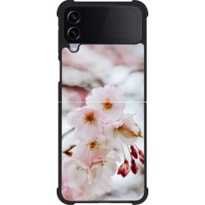 Samsung Galaxy Z Flip4 Case Hülle - Silikon schwarz Cherry tree 2026