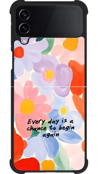 Samsung Galaxy Z Flip4 Case Hülle - Silikon schwarz Every day is a chance 2026
