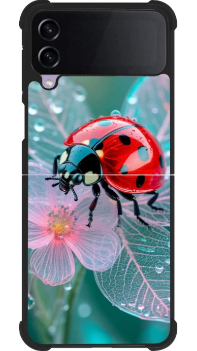 Samsung Galaxy Z Flip4 Case Hülle - Silikon schwarz Ladybird in bloom 2026