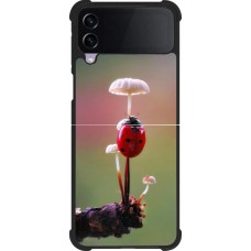 Samsung Galaxy Z Flip4 Case Hülle - Silikon schwarz Ladybird on a mushroom 2026