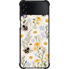 Samsung Galaxy Z Flip4 Case Hülle - Silikon schwarz Pattern bees 2026