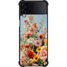 Samsung Galaxy Z Flip4 Case Hülle - Silikon schwarz Spring flowers 2026