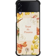 Samsung Galaxy Z Flip4 Case Hülle - Silikon schwarz Trust the process 2026