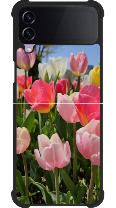 Samsung Galaxy Z Flip4 Case Hülle - Silikon schwarz Tulips 2026