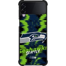 Samsung Galaxy Z Flip4 Case Hülle - Silikon schwarz Super Bowl 26 Seattle 2