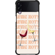 Samsung Galaxy Z Flip4 Case Hülle - Silikon schwarz Wine not