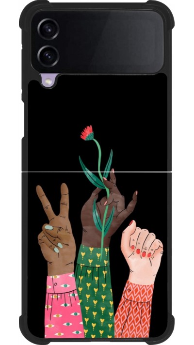 Samsung Galaxy Z Flip4 Case Hülle - Silikon schwarz Womens day 2026 2