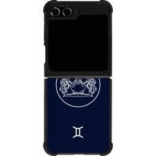Samsung Galaxy Z Flip5 Case Hülle - Silikon schwarz Astrologie Zwillinge