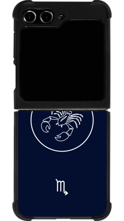 Samsung Galaxy Z Flip5 Case Hülle - Silikon schwarz Astrologie Skorpion