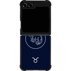 Samsung Galaxy Z Flip5 Case Hülle - Silikon schwarz Astrologie Stier