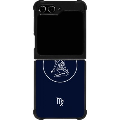 Samsung Galaxy Z Flip5 Case Hülle - Silikon schwarz Astrologie Jungfrau