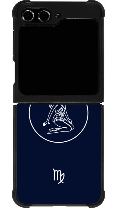 Samsung Galaxy Z Flip5 Case Hülle - Silikon schwarz Astrologie Jungfrau