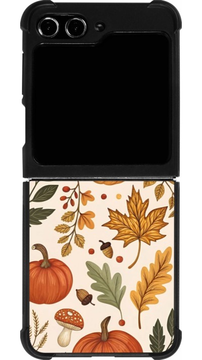 Samsung Galaxy Z Flip5 Case Hülle - Silikon schwarz Autumn 25 Autumn pattern
