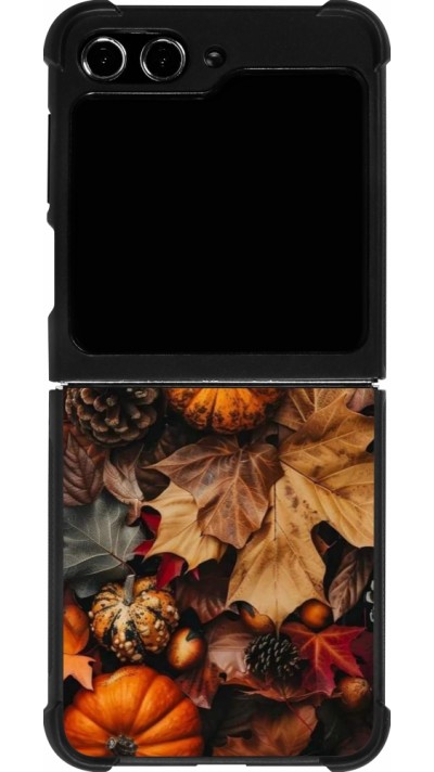 Samsung Galaxy Z Flip5 Case Hülle - Silikon schwarz Autumn 25 Pumpkin