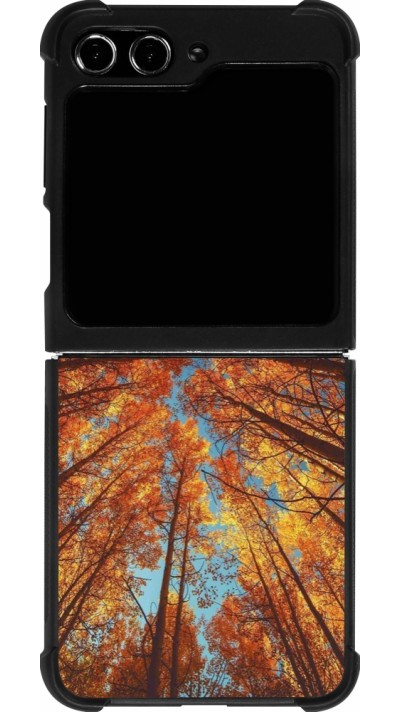 Samsung Galaxy Z Flip5 Case Hülle - Silikon schwarz Autumn 25 Trees