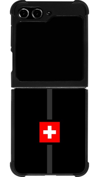 Samsung Galaxy Z Flip5 Case Hülle - Silikon schwarz Kanton CH schwarz