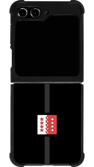 Samsung Galaxy Z Flip5 Case Hülle - Silikon schwarz Kanton VS schwarz