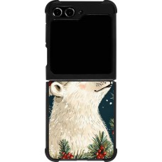 Samsung Galaxy Z Flip5 Case Hülle - Silikon schwarz Christmas 25 Bear