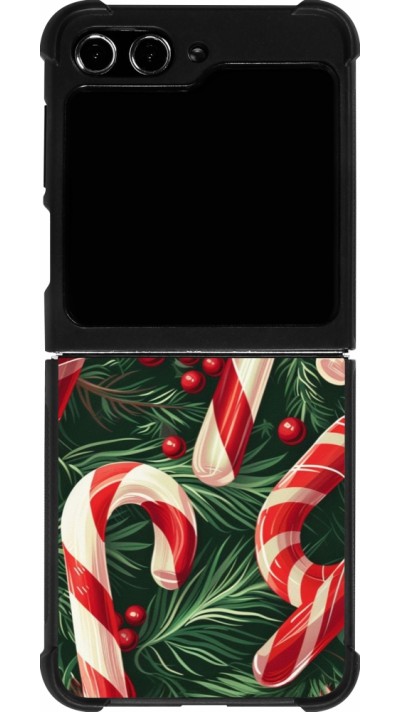 Samsung Galaxy Z Flip5 Case Hülle - Silikon schwarz Christmas 25 Xmas Stick