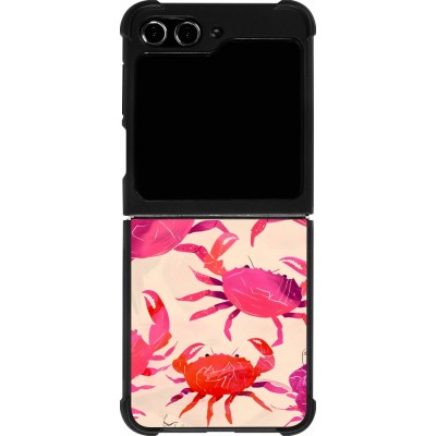 Samsung Galaxy Z Flip5 Case Hülle - Silikon schwarz Crabs Paint
