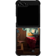Samsung Galaxy Z Flip5 Case Hülle - Silikon schwarz Dancing frog DTMF