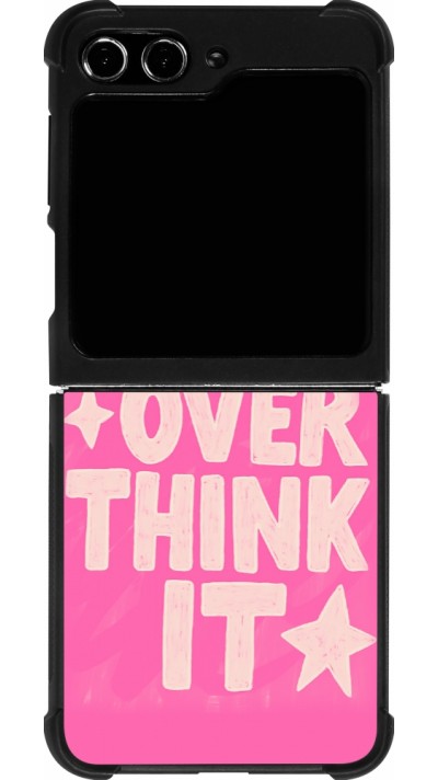 Samsung Galaxy Z Flip5 Case Hülle - Silikon schwarz Dont over think it 2026