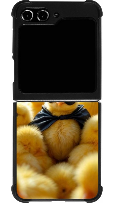 Samsung Galaxy Z Flip5 Case Hülle - Silikon schwarz Easter 2026 Chicken Batman