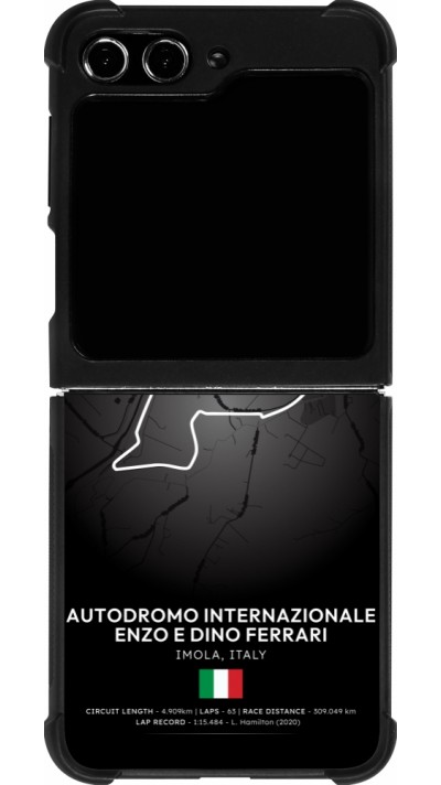 Samsung Galaxy Z Flip5 Case Hülle - Silikon schwarz F1 Track 2025 Emilia-Rogmana