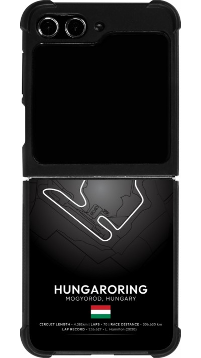 Samsung Galaxy Z Flip5 Case Hülle - Silikon schwarz F1 Track 2025 Hungary