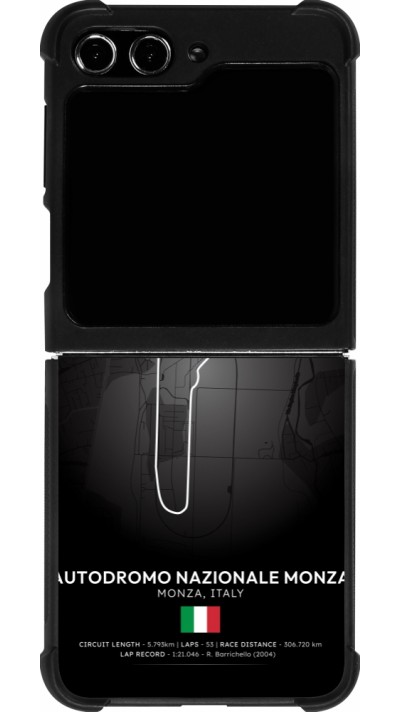 Samsung Galaxy Z Flip5 Case Hülle - Silikon schwarz F1 Track 2025 Italy